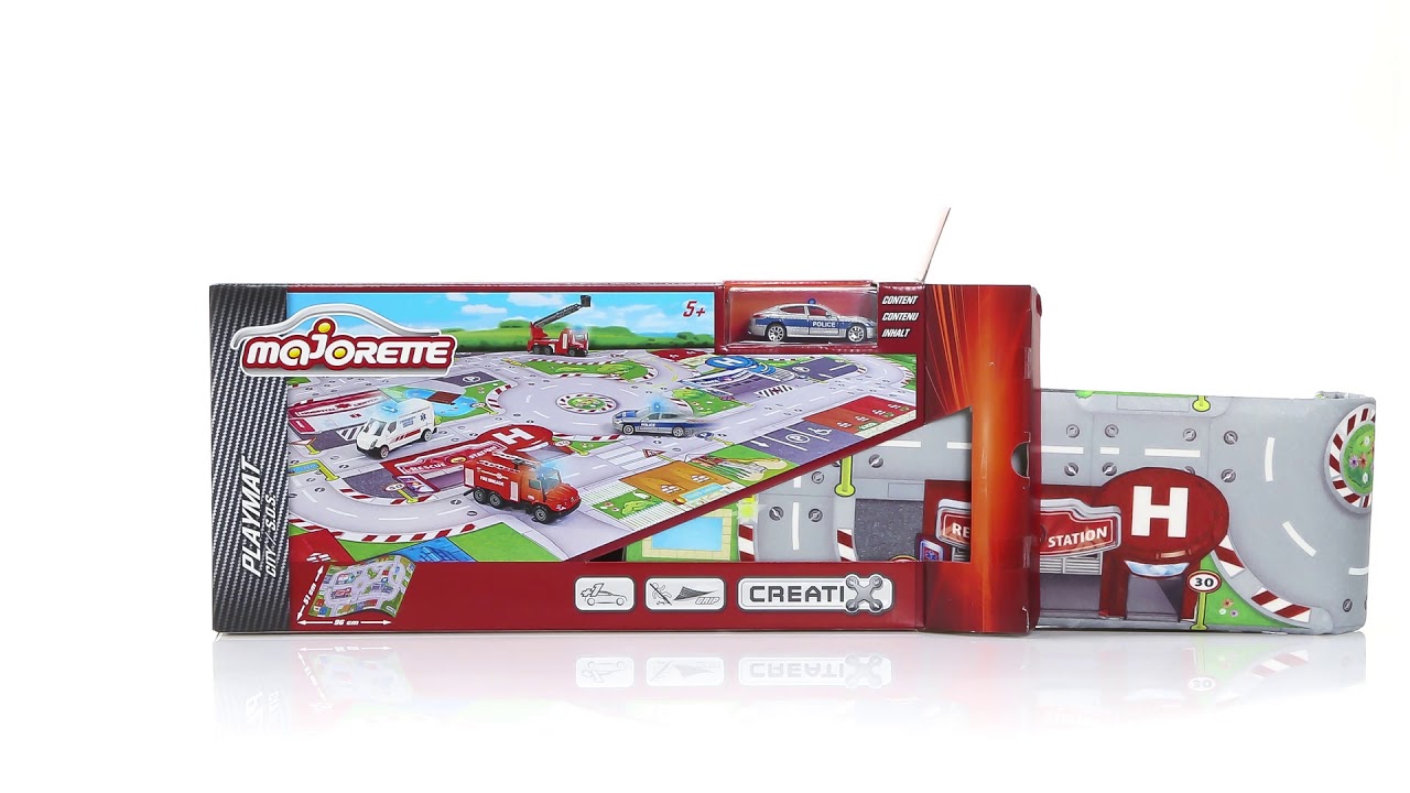 Majorette 2056411- Игровой коврик Creatix, SOS серии. Game field Creatix