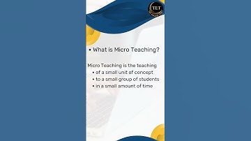 What is Micro Teaching and who gave the concept of micro teaching? #college #exampreparation ##study