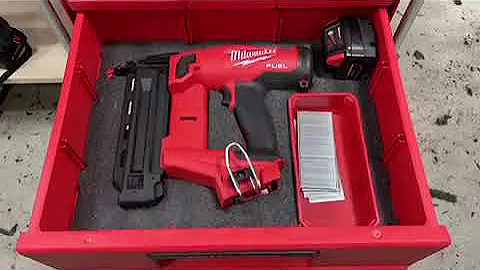 Create your Kaizen Foam cut out for Milwaukee Packout #kaizenfoam #milwaukeepackout #powertools