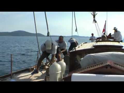 ATN Spinnaker Sleeve Aboard Shamrock V