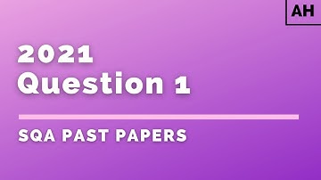 Advanced Higher Physics | SQA Past Papers | 2021 | Q1