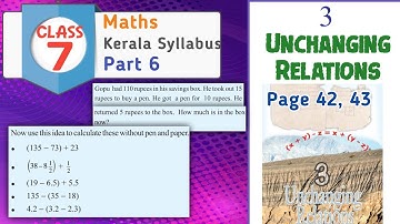 Class 7 Maths chapter 3 Unchanging Relations page 42 page 43 kerala syllabus Part 6