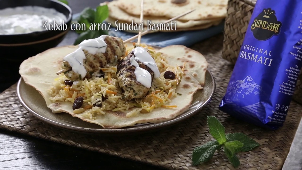 Receta de Kebab con arroz Sundari YouTube