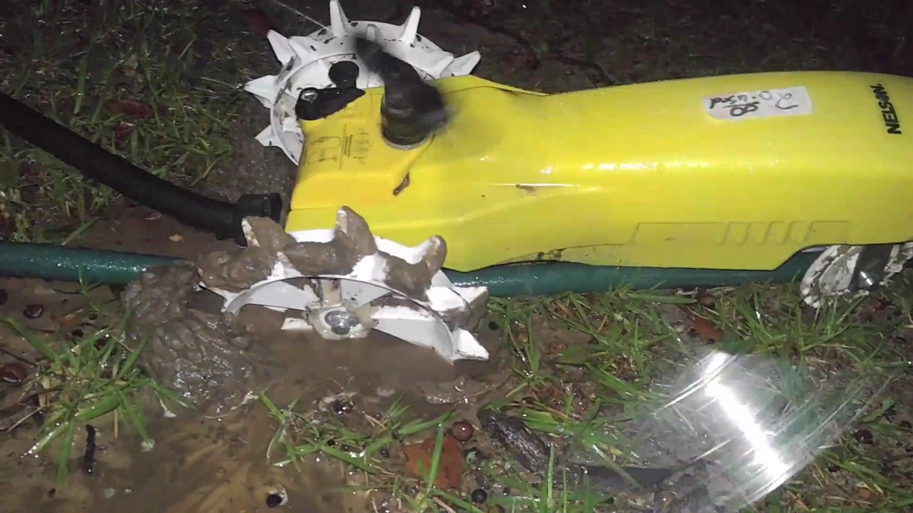 Tractor sprinkler gets stuck YouTube