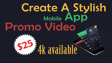 Create Stylish Mobile App Promo Video For Iphone Or Android | OMER J GRAPHICS