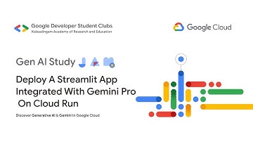 Gen AI Study Jam | Deploy a Streamlit App Integrated with Gemini Pro on Cloud Run