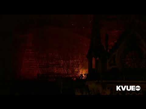 The famous Notre-Dame Cathedral in Paris, France has caught on fire. (Credit: APTN)