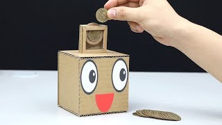 How to make coin box save money from cardboard at home. i just want
share this idea everyone. hope everyone like box. thank you for
watchin...