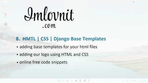 Making a social web app with Django - 8 - HTML | CSS | Base templates