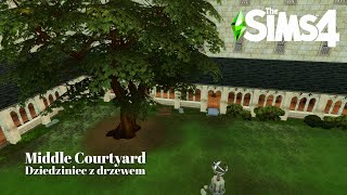Hogwarts Middle Courtyard (Harry Potter) | Dziedziniec z drzewem 🌳🏰 speedbuild Sims 4 (CC)