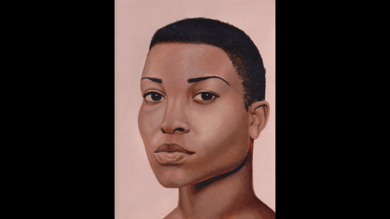 acrylic painting portrait on watercolor paper youtube