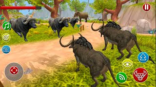 Angry Bull Wild Cow Jungle Sim screenshot 1