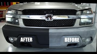 How to restore your cars or trucks faded plastic bumpers and black exterior trim, That Black Stuff