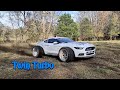 Twin Turbo Mustang Uses Trans Brake on Dirt