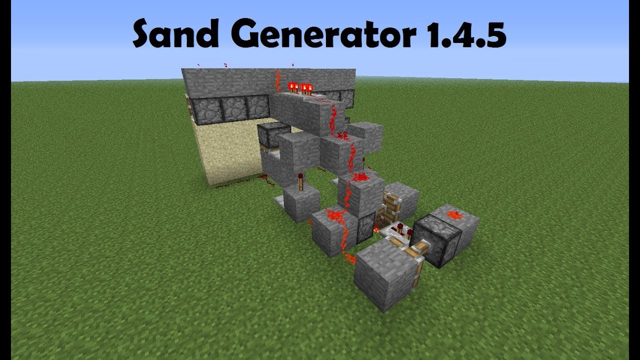 Minecraft Sand Generator 1.4.5 - YouTube