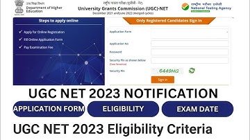 UGC NET 2023: Application Form, Notification, Exam Date, Eligibility , Pattern । Nta Ugc Net 2023