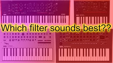 Prologue, Monologue , Minilogue, Minilogue XD. Which filter sounds best?
