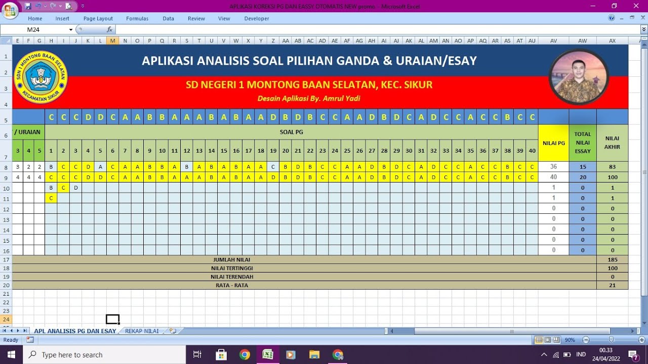 Aplikasi Analisis Soal PG, Esai, Uraian K13 Kelas 4 2019: Memahami Potensi dan Memaksimalkan Pembelajaran Aplikasi Analisis Soal PG, Esai, Uraian K13 Kelas 4 2019: Memahami Potensi dan Memaksimalkan Pembelajaran