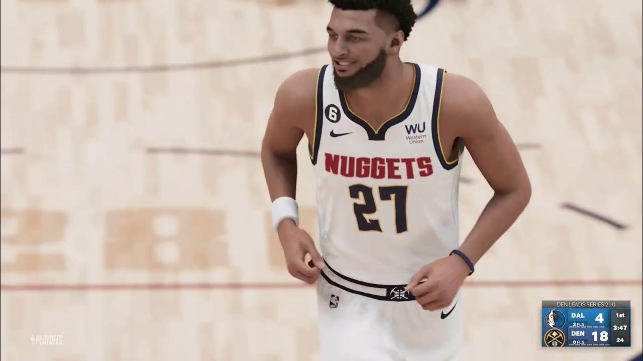 NBA 2K23 Playoff mode gameplay Dallas Mavericks vs Denver Nuggets