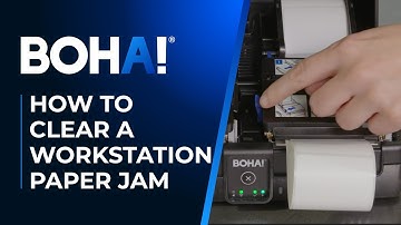 How to clear your BOHA! WorkStation paper jams