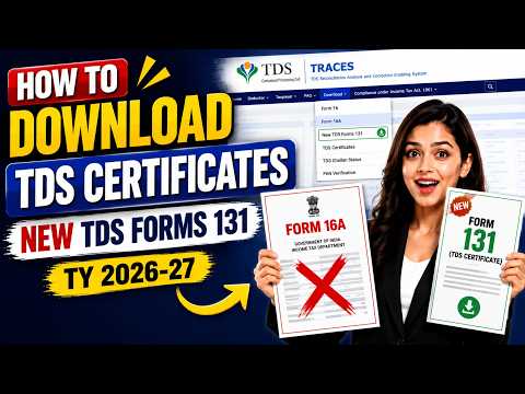 How to Download TDS Certificates 2026-27 | Download TDS Certificate Form 131