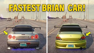 NFS Heat - WHICH IS FASTEST BRIAN O'CONNER CAR! (Paul Walker Cars in Fast & Furious)