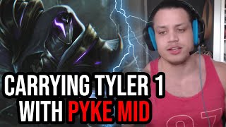 CARRYING TYLER1 WITH MY PYKE MID