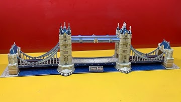 DIY Craft Instruction 3D Puzzle Cubicfun TOWER BRIDGE