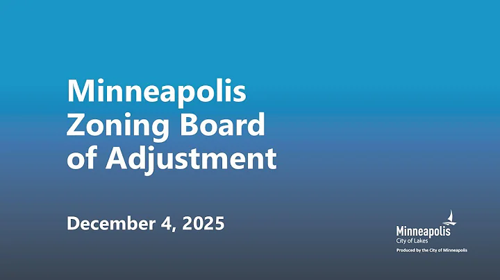December 4, 2025 Zoning Board of Adjustment