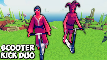 Scooter Kick Duo! Taekwondo & Jester  vs EVERY FACTION - Totally Accurate Battle Simulator TABS