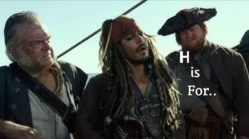Funny Scenes | Learn The Alphabet With Captain Jack Sparrow #1