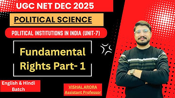 Fundamental Rights | UGC NET Political Science 2025– Unit 7: Political Institutions in India
