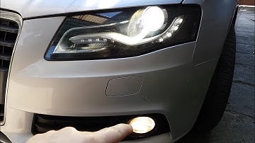 Audi A4 B8 - How to activate cornering with the projectors (fog lights)