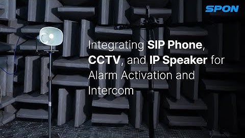 [Product] IP Horn Speaker Integration with CCTV and SIP Phone Demo