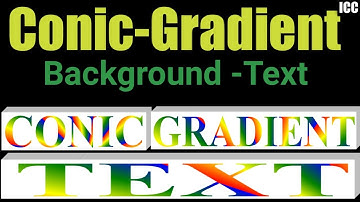 Text Conic Gradient Background in CSS || CSS Tutorial Sr.19 | Learn CSS for Beginners in hindi!!