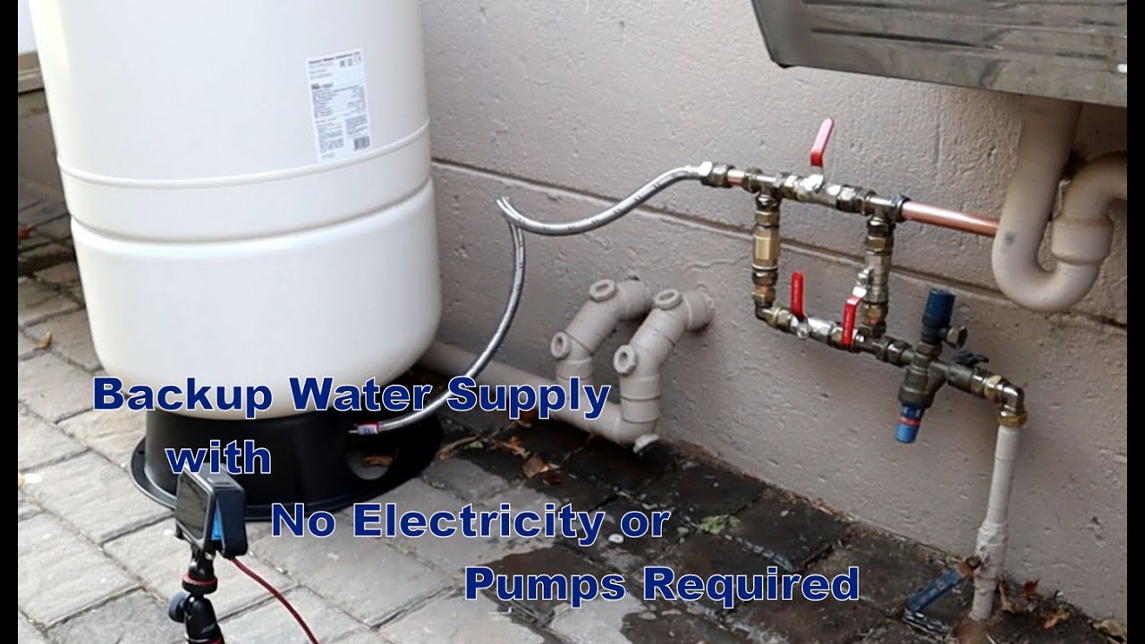 Backup Water Tank No Electricity YouTube