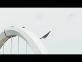 Drone monitors protestor Guido Reichstadter atop Frederick Douglass Memorial Bridge