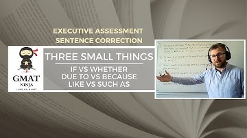 GMAT Ninja SC Ep 16: Three Small Things You Should Know