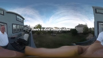 PowerDirector Ricoh theta MP4 high 360 degree clip