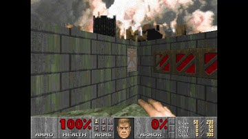 Doom II level 19, punch/saw works to escape 