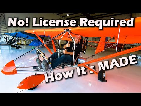 Aerolite 103 Ultralight - How its Made - Factory Tour - No  License Required - Part 103 Legal