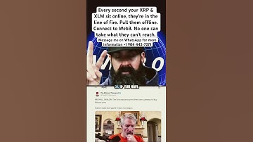 Do not hold your crypto on exchanges or cold wallet make sure you are holding them on Web3 #xrpnews