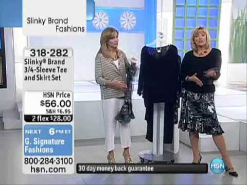 Suzanne Runyan Slinky Brand 3/4 Sleeve Top