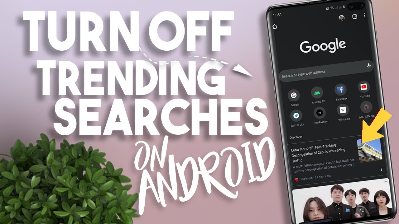 How to Delete Trending Searches on Android Phone - YouTube
