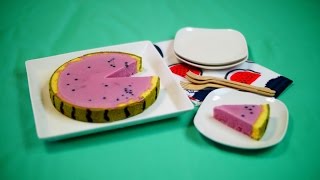 Watermelon ice cream cake recipe 🍉 LOTTE 爽 すいかアイスケーキ