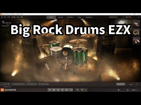 Toontrack EZDrummer 3 Big Rock Drums EZX All Presets Demo