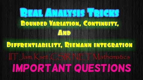 Real Analysis Important questions tricks for CSIR NET ,Kset Mathematical sciences|Trend Boy Ayush