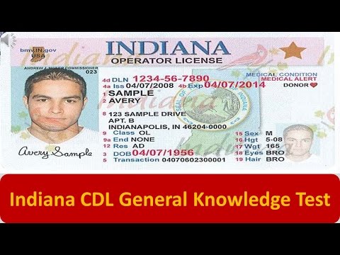 Indiana CDL General Knowledge Test