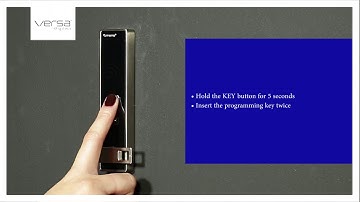 How to remove the Manager Keys from a Digilock VERSA RFID lock