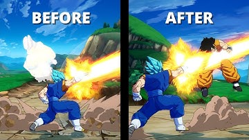 Vegito Blue Changes! Before and After Comparison!! Dragon Ball FighterZ Patch 1.31